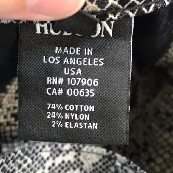 Hudson Jeans Nico Mid Rise Super Skinny size 27 / 4 Animal Snakeskin Y2K - Picture 6 of 10